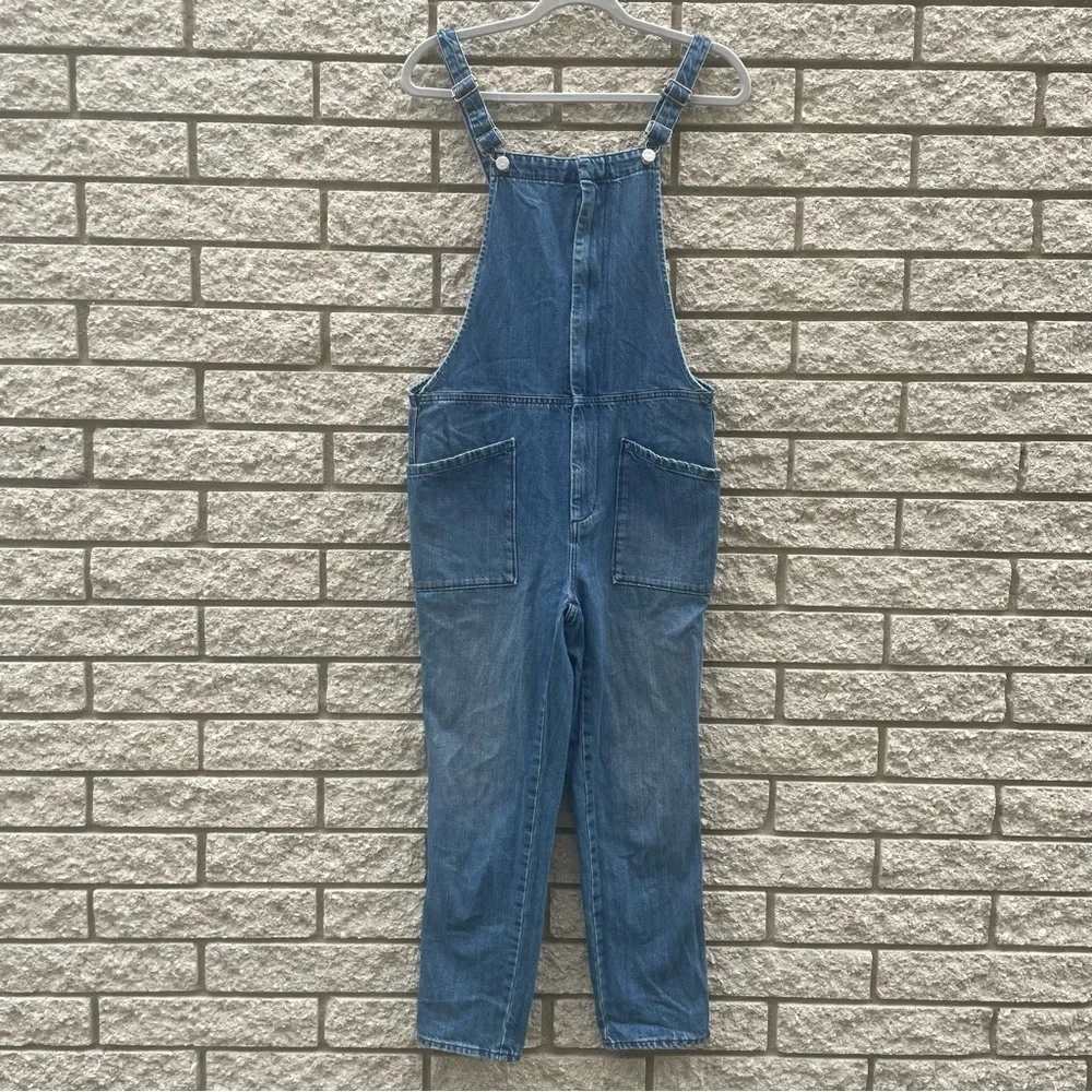 Madewell Women's Denim Dungaree Overalls Size Small - Picture 2 of 11